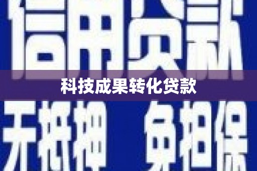 道县科技成果转化贷款
