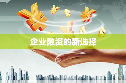 道县企业融资的新选择