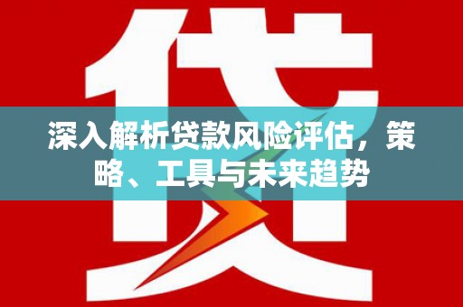 道县深入解析贷款风险评估，策略、工具与未来趋势