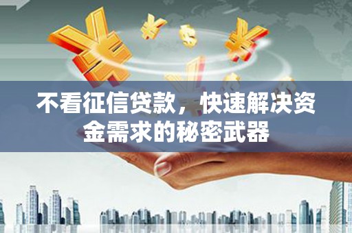 道县不看征信贷款，快速解决资金需求的秘密武器