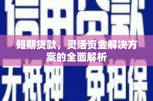 道县短期贷款，灵活资金解决方案的全面解析