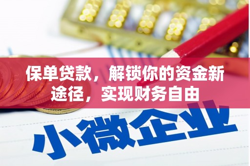 道县保单贷款，解锁你的资金新途径，实现财务自由