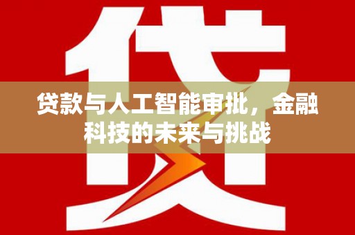 道县贷款与人工智能审批，金融科技的未来与挑战