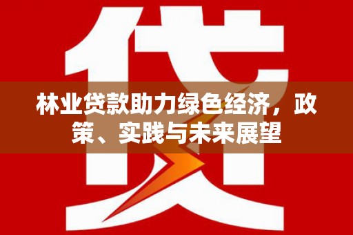 道县林业贷款助力绿色经济，政策、实践与未来展望